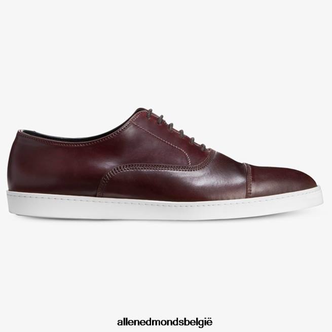Heren Allen Edmonds park avenue shell cordovan oxford geklede sneaker bordeaux cordovan HDSF45264