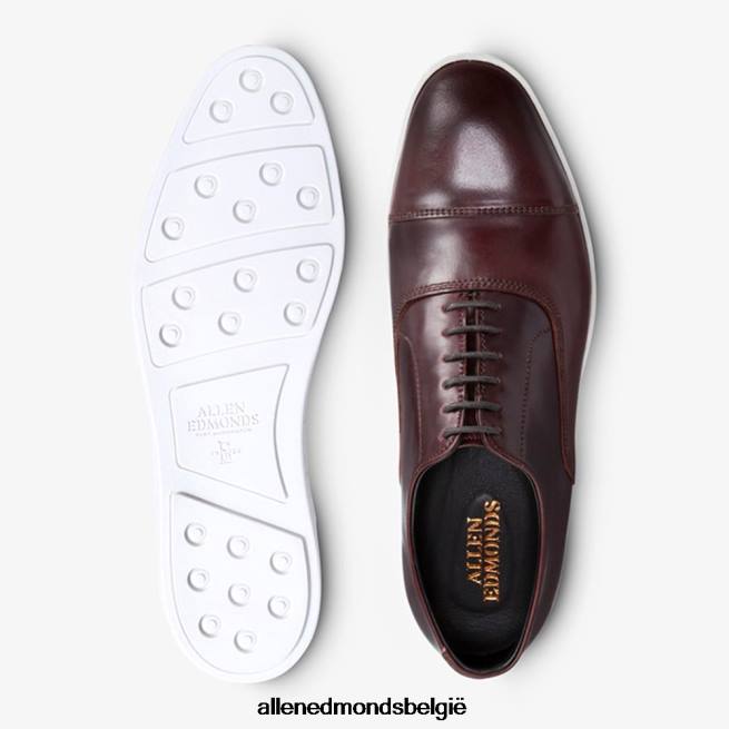 Heren Allen Edmonds park avenue shell cordovan oxford geklede sneaker bordeaux cordovan HDSF45264