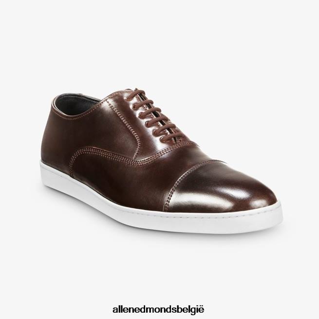 Heren Allen Edmonds park avenue shell cordovan oxford geklede sneaker bruin HDSF45266