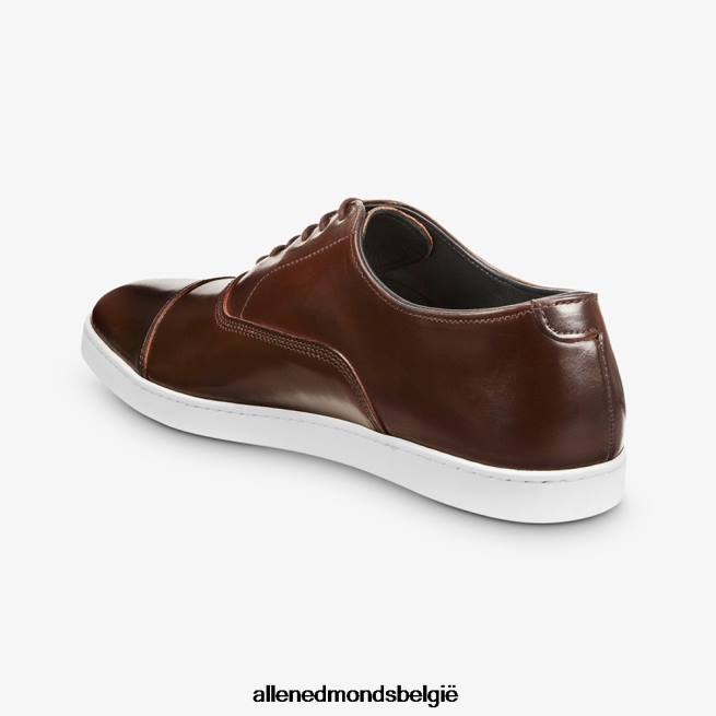 Heren Allen Edmonds park avenue shell cordovan oxford geklede sneaker bruin HDSF45266