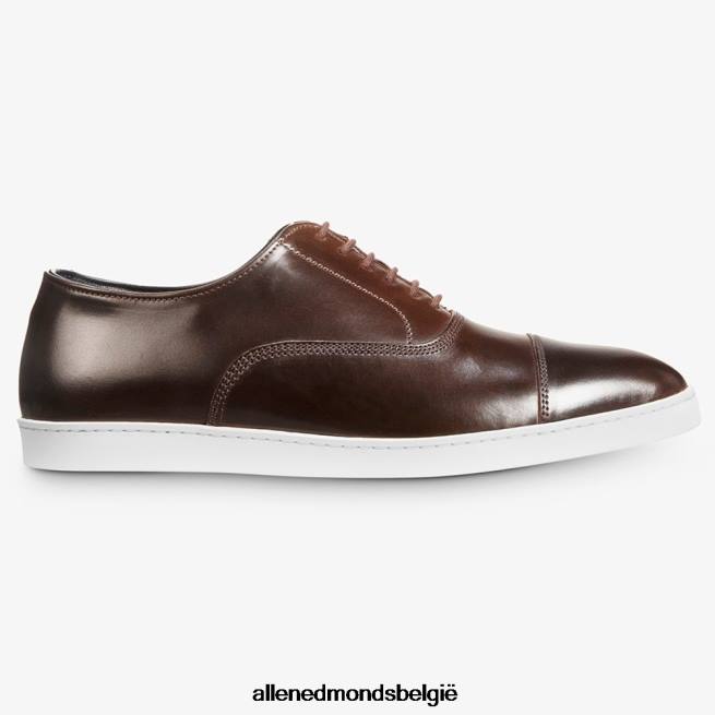 Heren Allen Edmonds park avenue shell cordovan oxford geklede sneaker bruin HDSF45266