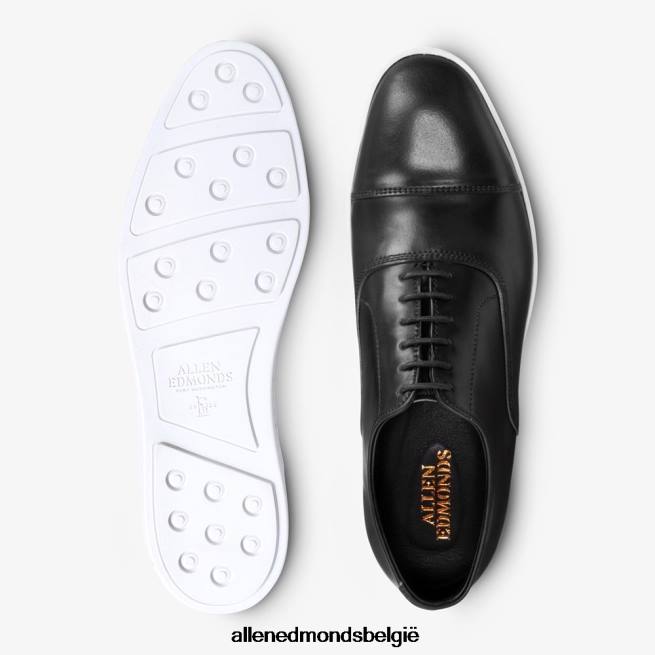 Heren Allen Edmonds park avenue shell cordovan oxford geklede sneaker zwarte cordovan HDSF45265