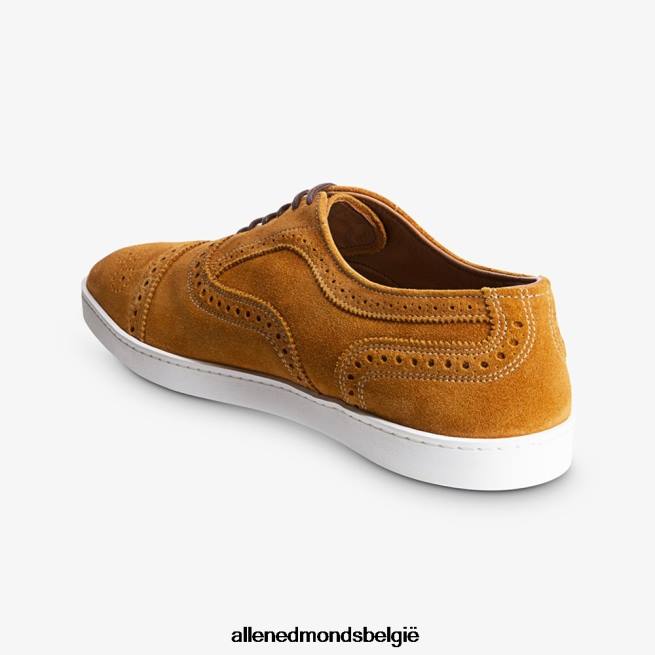 Heren Allen Edmonds strand oxford sneaker kurkuma suède HDSF4513