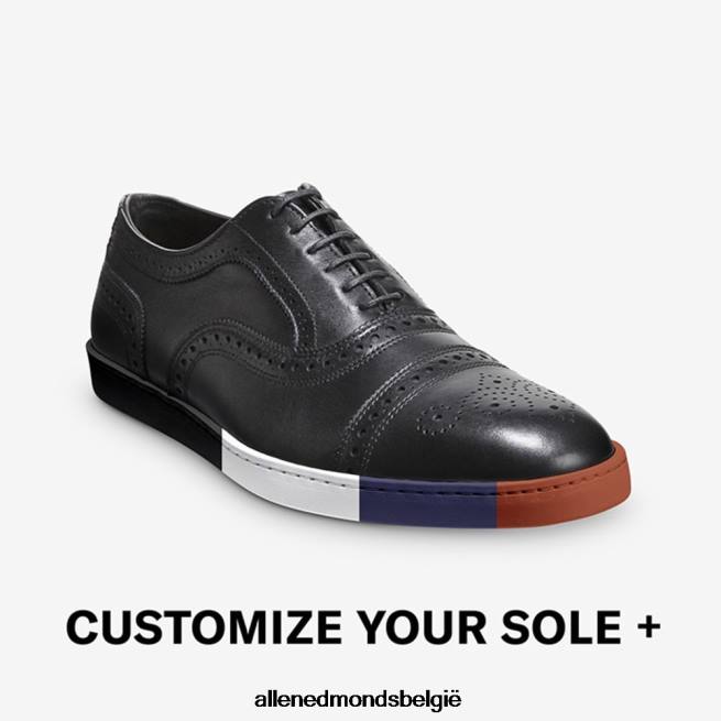 Heren Allen Edmonds strand oxford sneaker zwart HDSF45239