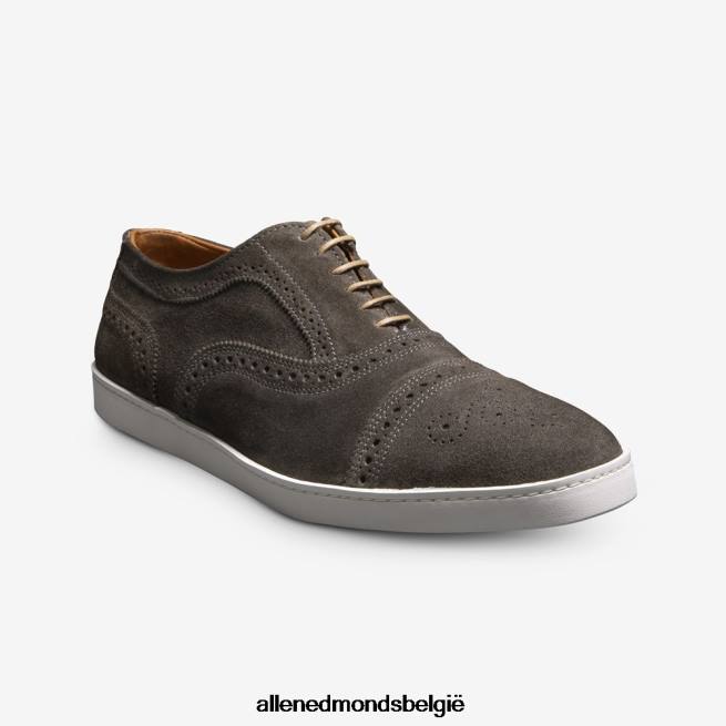 Heren Allen Edmonds streng suède oxford sneaker grijs HDSF4528