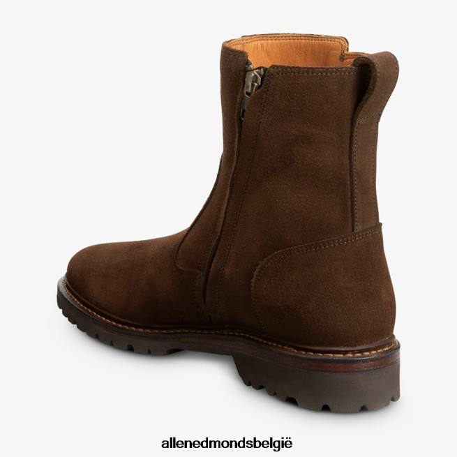 Heren Allen Edmonds ontdekking motorlaars bruin suède HDSF45428