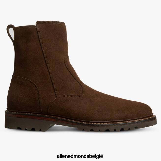 Heren Allen Edmonds ontdekking motorlaars bruin suède HDSF45428