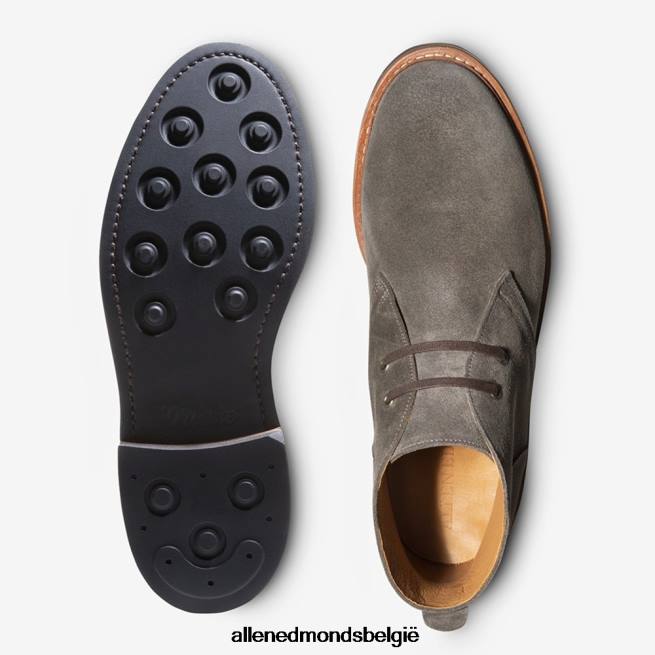 Heren Allen Edmonds chandler chukka laars piombo suède HDSF45379