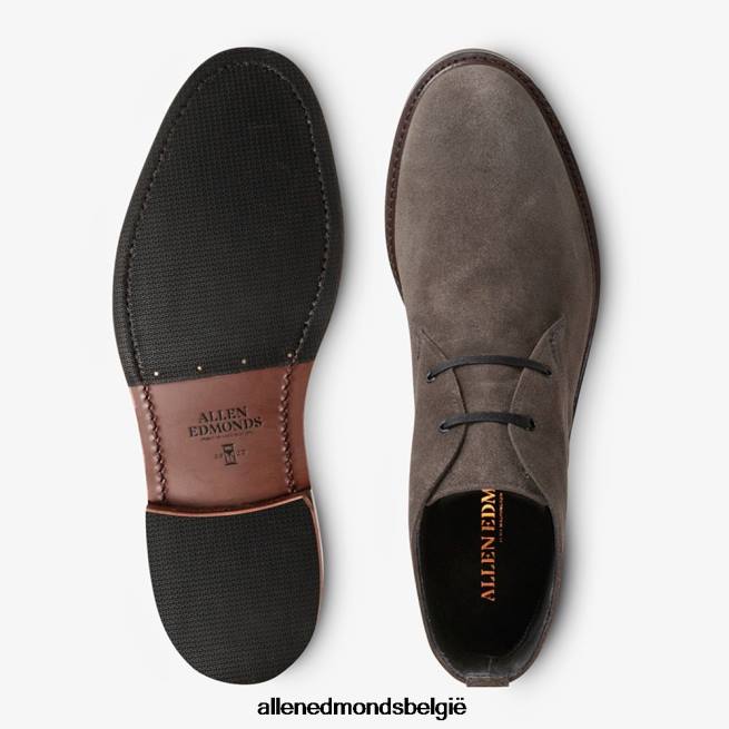 Heren Allen Edmonds cyrus chukka laars grijs suède HDSF45492