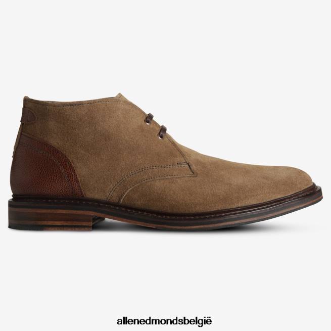 Heren Allen Edmonds cyrus chukka laars lichtbruin suède HDSF45150
