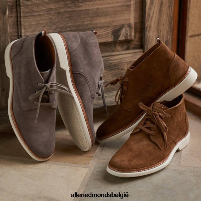 Heren Allen Edmonds wilde suède chukka tin grijs HDSF4596