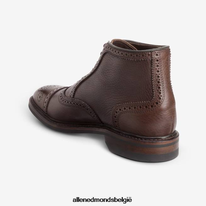 Heren Allen Edmonds Hamilton cap-toe oxford geklede laars bruin getrommeld HDSF45131