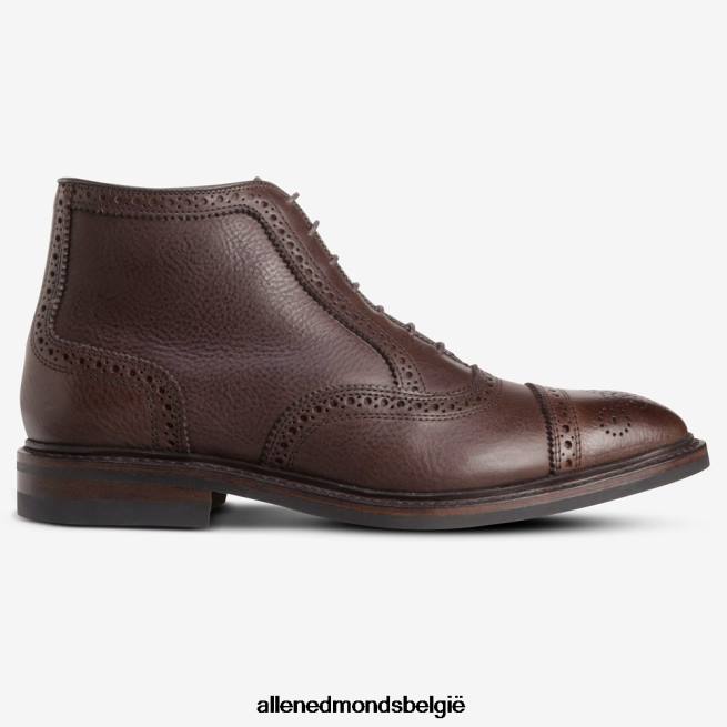 Heren Allen Edmonds Hamilton cap-toe oxford geklede laars bruin getrommeld HDSF45131