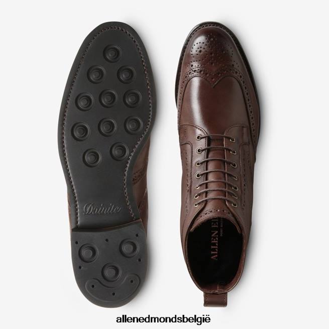 Heren Allen Edmonds dalton weerbestendige geklede laars met dainite rubberen zool bruin HDSF45134