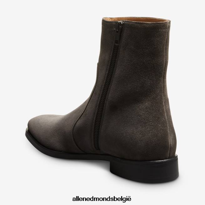 Heren Allen Edmonds siena laars met ritssluiting grijs suède HDSF45491