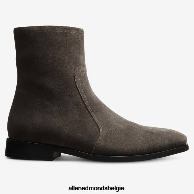 Heren Allen Edmonds siena laars met ritssluiting grijs suède HDSF45491