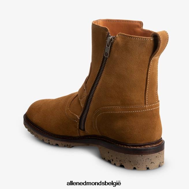 Heren Allen Edmonds Discovery suède motorlaars van Armando Cabral cognac HDSF45129