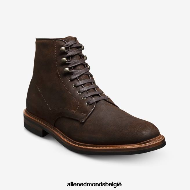 Heren Allen Edmonds higgins mill weerbestendige laars bruin gewaxt suède HDSF45280