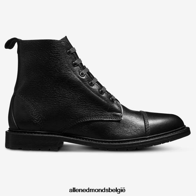 Heren Allen Edmonds normandische laarzen met kapneuzen zwart HDSF45145