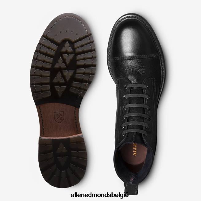 Heren Allen Edmonds normandische laarzen met kapneuzen zwart HDSF45145