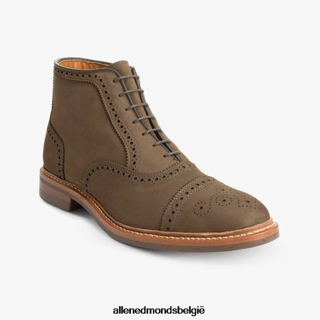 Heren Allen Edmonds Hamilton weerbestendige oxford geklede laars bruin nubuckleer HDSF45343