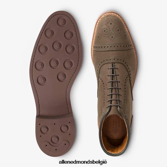 Heren Allen Edmonds Hamilton weerbestendige oxford geklede laars bruin nubuckleer HDSF45343