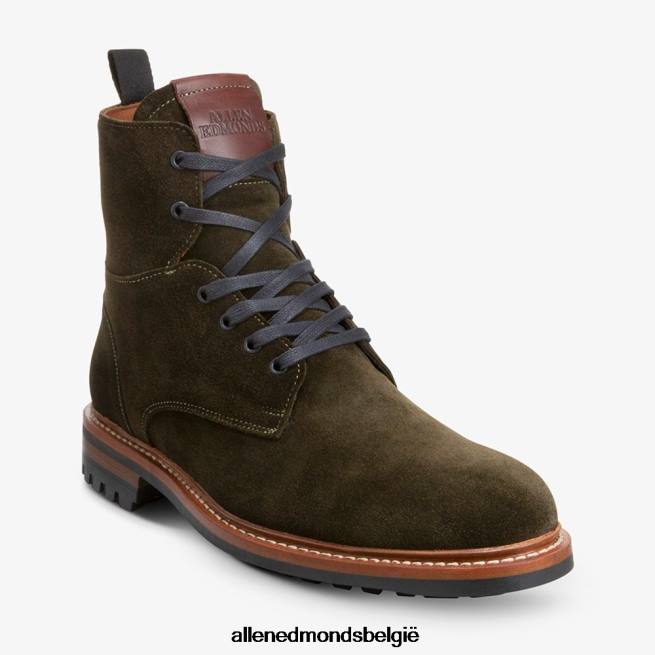 Heren Allen Edmonds chapman suède weerbestendige gevechtslaars groente HDSF45102