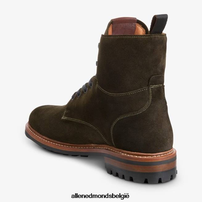 Heren Allen Edmonds chapman suède weerbestendige gevechtslaars groente HDSF45102