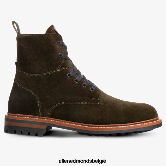 Heren Allen Edmonds chapman suède weerbestendige gevechtslaars groente HDSF45102