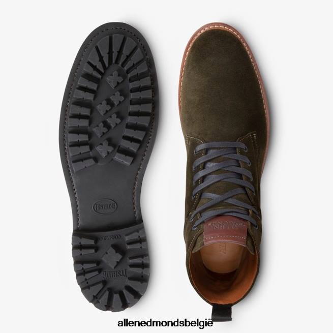 Heren Allen Edmonds chapman suède weerbestendige gevechtslaars groente HDSF45102