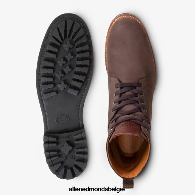 Heren Allen Edmonds chapman weerbestendige gevechtslaars bruin suède HDSF45405