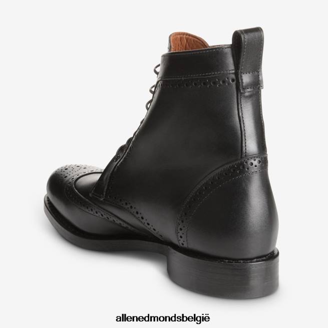 Heren Allen Edmonds dalton geklede laars met dainite rubberen zool zwart HDSF45116