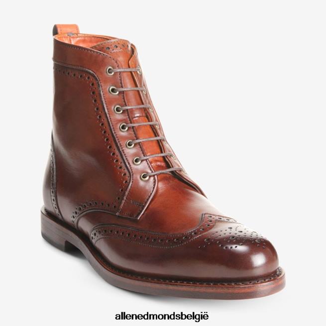 Heren Allen Edmonds dalton geklede laars met vleugeltip donkere chili HDSF45482