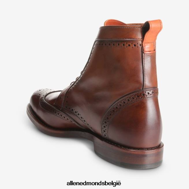 Heren Allen Edmonds dalton geklede laars met vleugeltip donkere chili HDSF45482