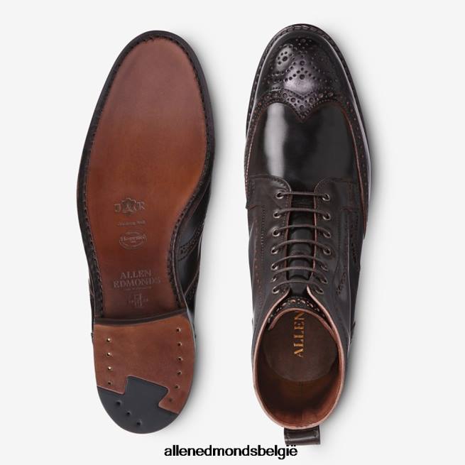 Heren Allen Edmonds dalton shell cordovan geklede laars bruine cordovan HDSF45480