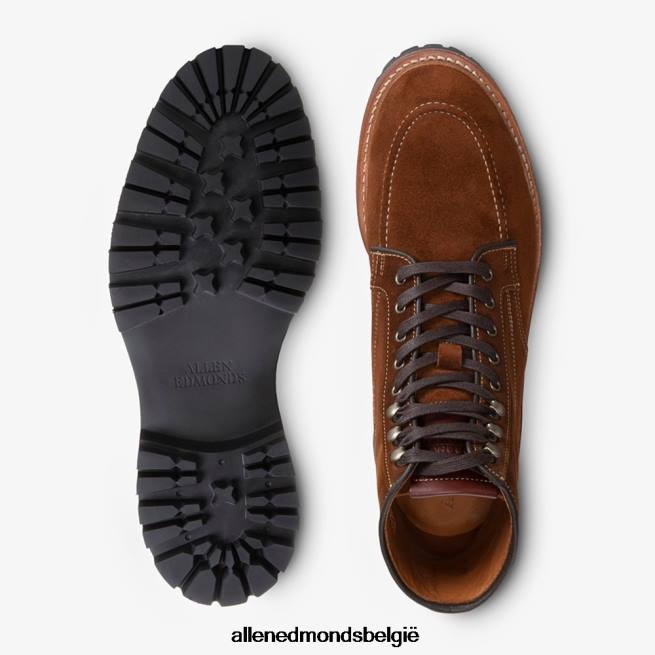 Heren Allen Edmonds freeport suède weerbestendige noppenlaars snuif bruin HDSF4585