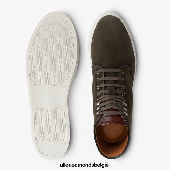 Heren Allen Edmonds higgins mill hoge sneaker loden suède HDSF45425