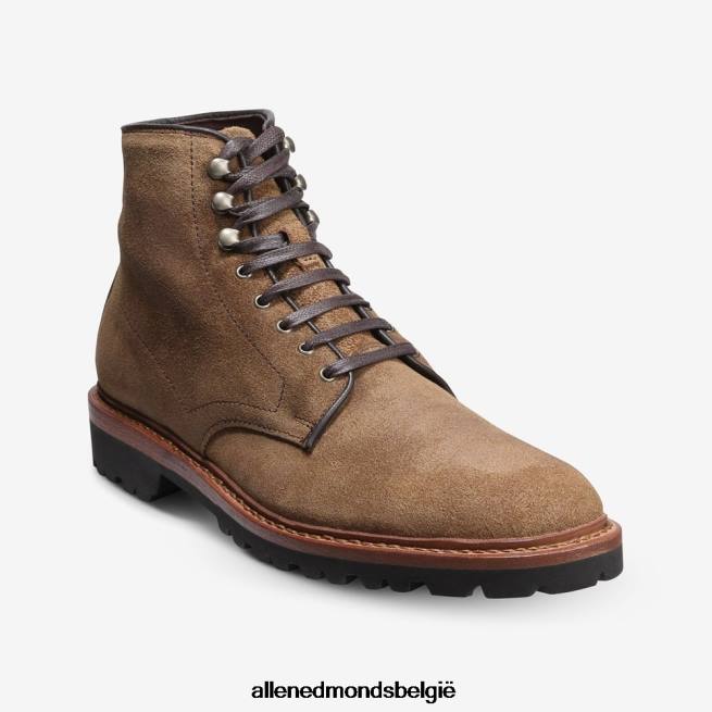 Heren Allen Edmonds higgins mill laars met profielzool lichtbruin suède HDSF45470
