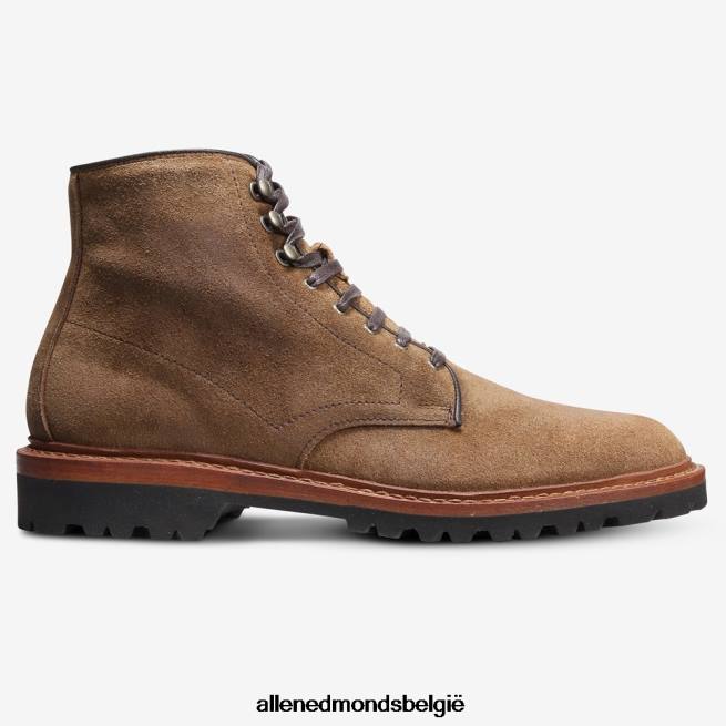 Heren Allen Edmonds higgins mill laars met profielzool lichtbruin suède HDSF45470