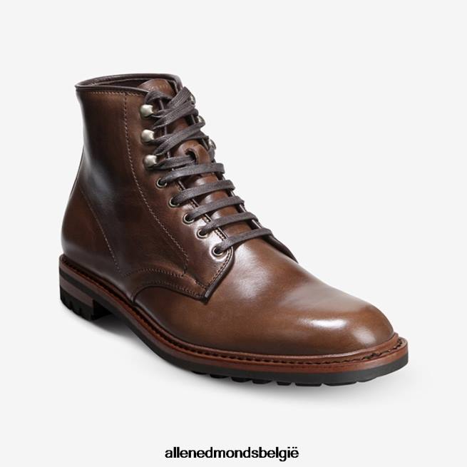Heren Allen Edmonds higgins mill laars met profielzool natuurlijk bruin leer HDSF45469