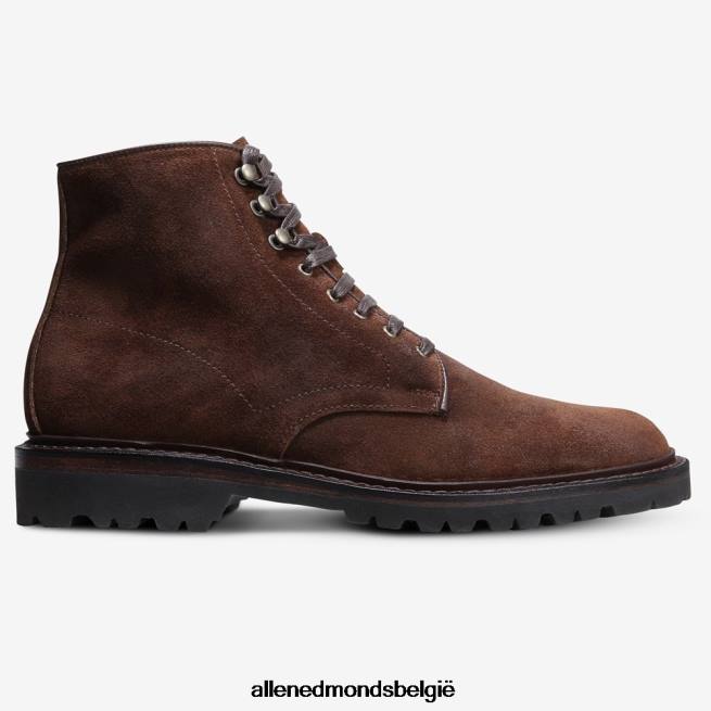 Heren Allen Edmonds higgins mill laars met profielzool snuif bruin suède HDSF45471