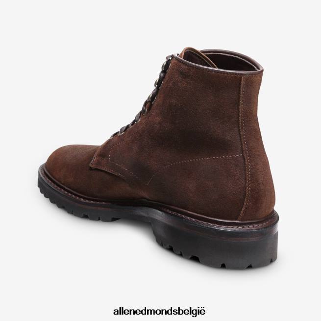 Heren Allen Edmonds higgins mill laars met profielzool snuif bruin suède HDSF45471