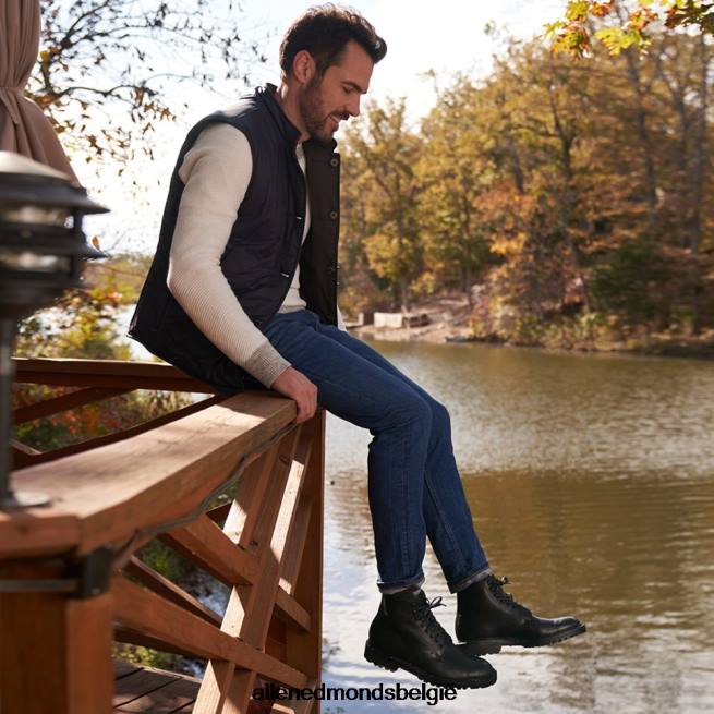 Heren Allen Edmonds higgins mill weerbestendige laars met profielzool zwart HDSF4519