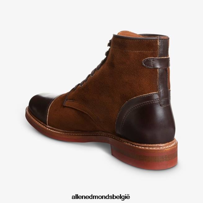 Heren Allen Edmonds landon kap-teen laars snuif bruin suède HDSF45365