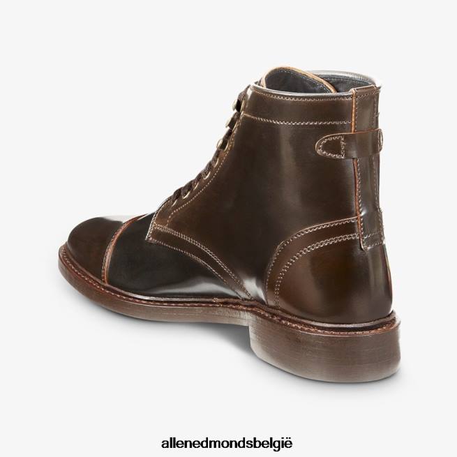 Heren Allen Edmonds landon shell cordovan cap-toe geklede laars bruin HDSF45339