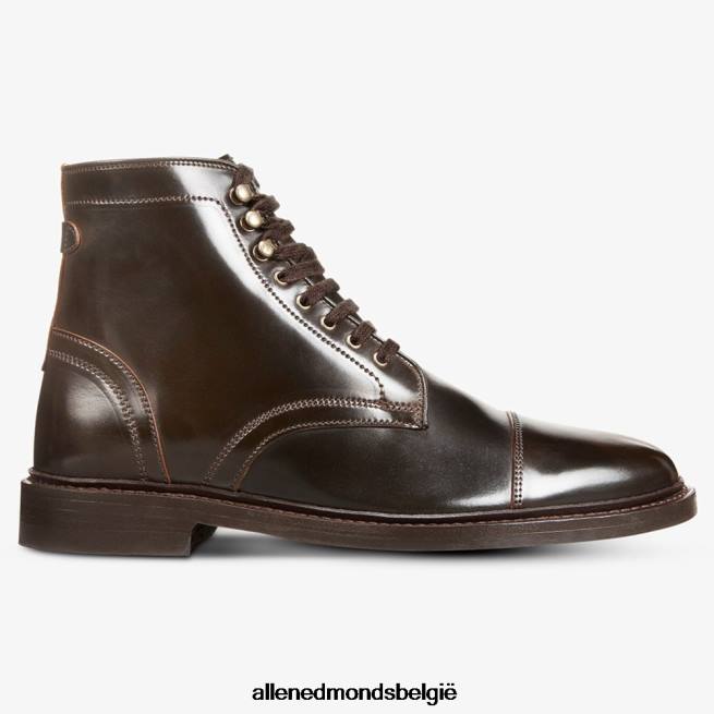 Heren Allen Edmonds landon shell cordovan cap-toe geklede laars bruin HDSF45339