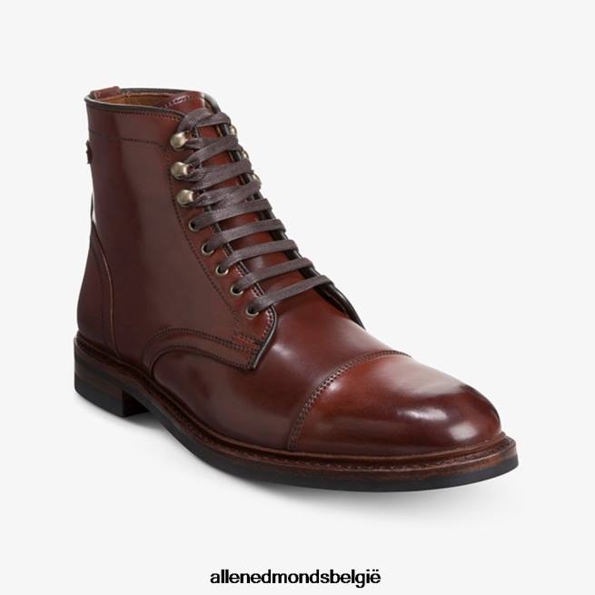 Heren Allen Edmonds landon shell cordovan cap-toe geklede laars chili cordovan HDSF45338