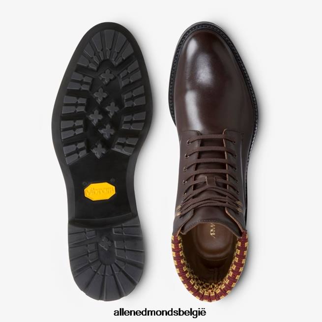 Heren Allen Edmonds safrim gevechtslaars van Armando Cabral bordeaux HDSF45128