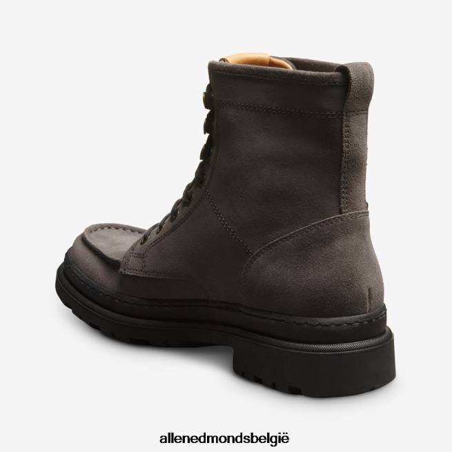 Heren Allen Edmonds weerbestendige laars met veters van Sawyer grijs suède HDSF4591