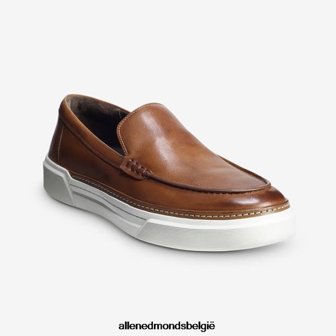 Heren Allen Edmonds Burke Venetiaanse slip-on sneaker bruinen HDSF45113